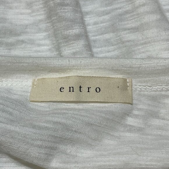 Entro Women's Color Block Sleeve T-Shirt Burnout White, Pink, Blue Size M Medium - Picture 4 of 6